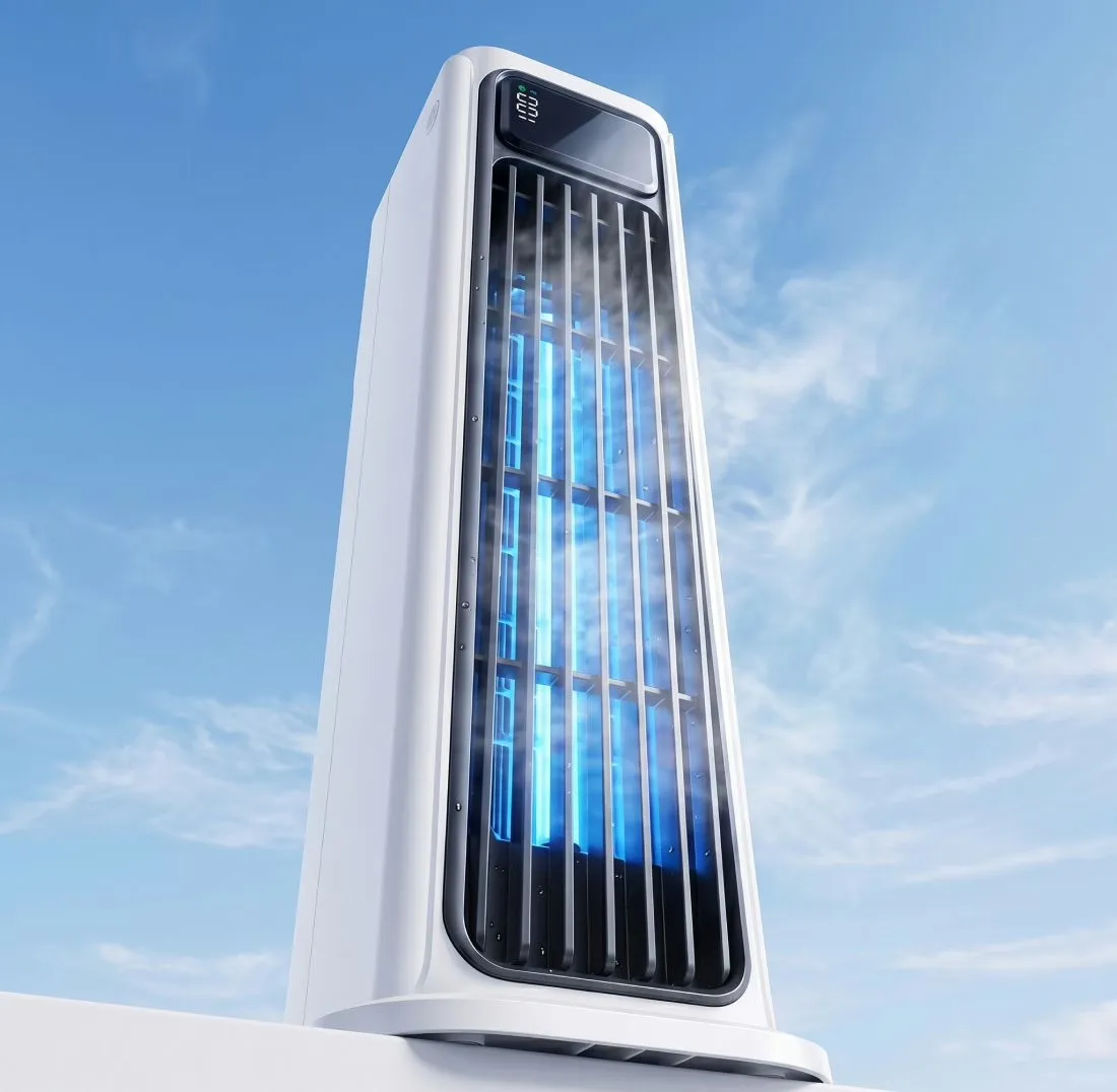 BreezyMaxx bladeless portable cooler with CoolCore technology